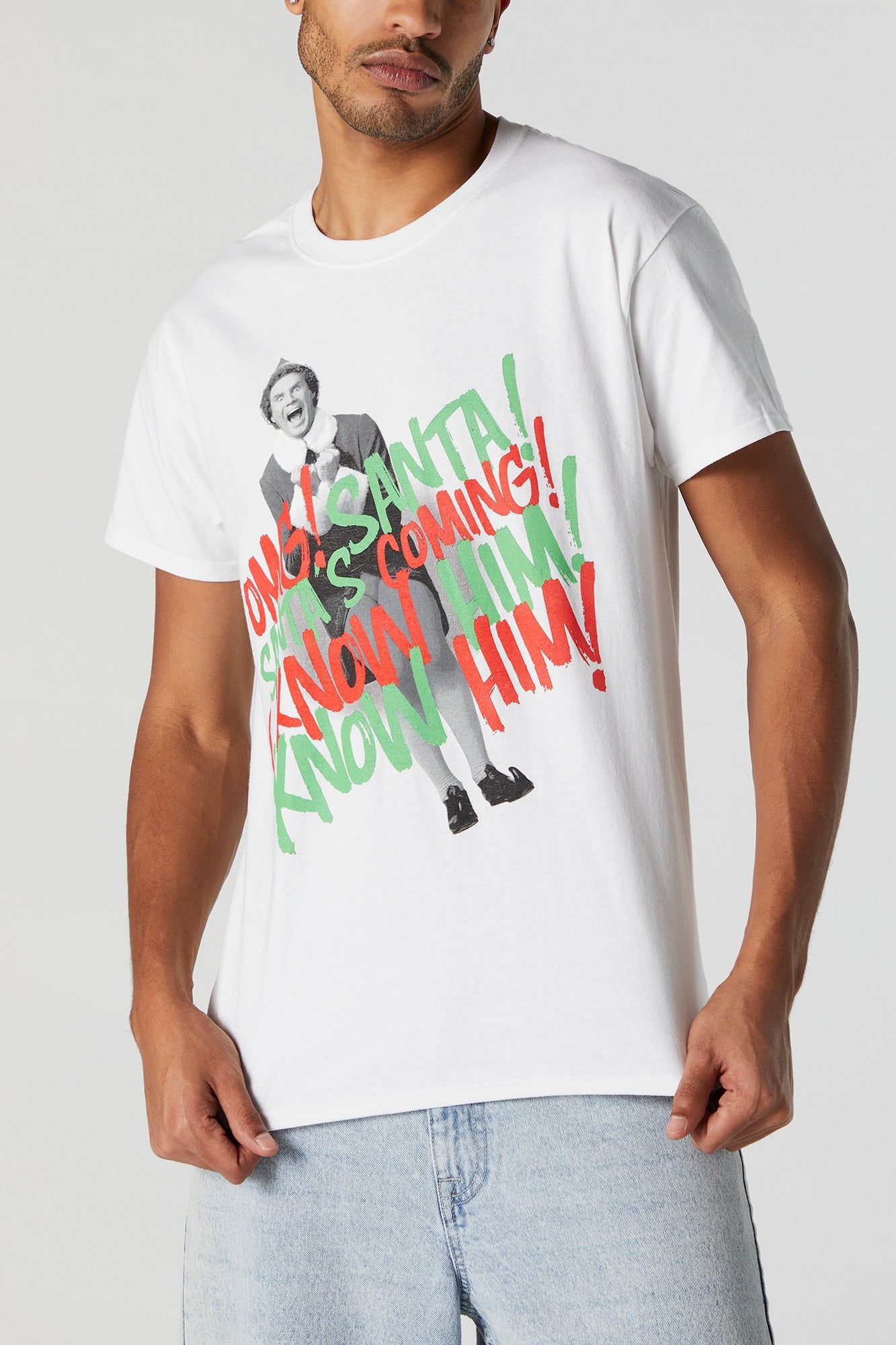 T-shirt de Noël à imprimé Elfe sold by Urban Planet product image thumbnail 2