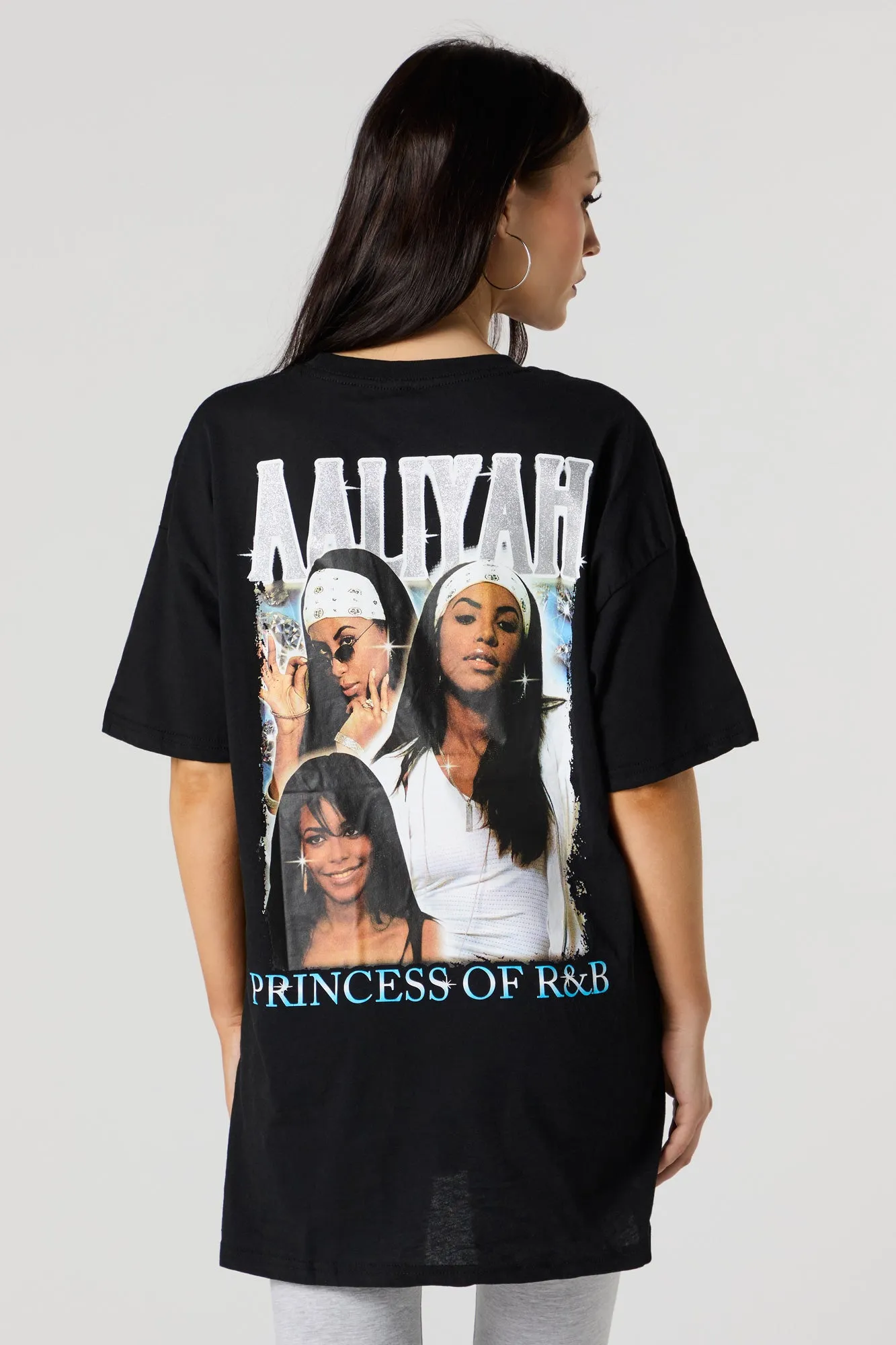 Aaliyah Graphic Boyfriend T-Shirt sold by Urban Planet product image thumbnail 4