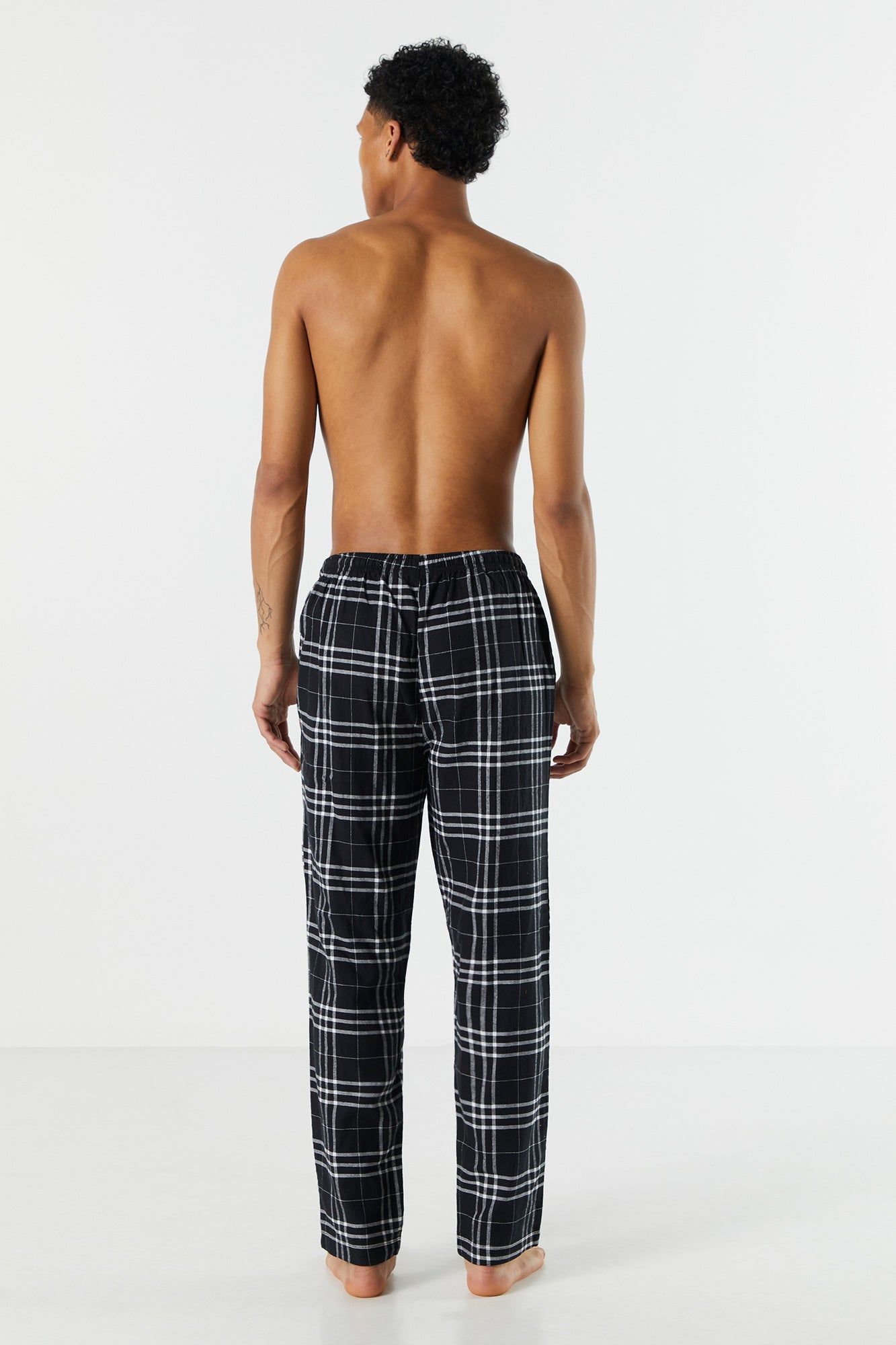 Black Plaid Pajama Pant sold by Urban Planet product image thumbnail 3