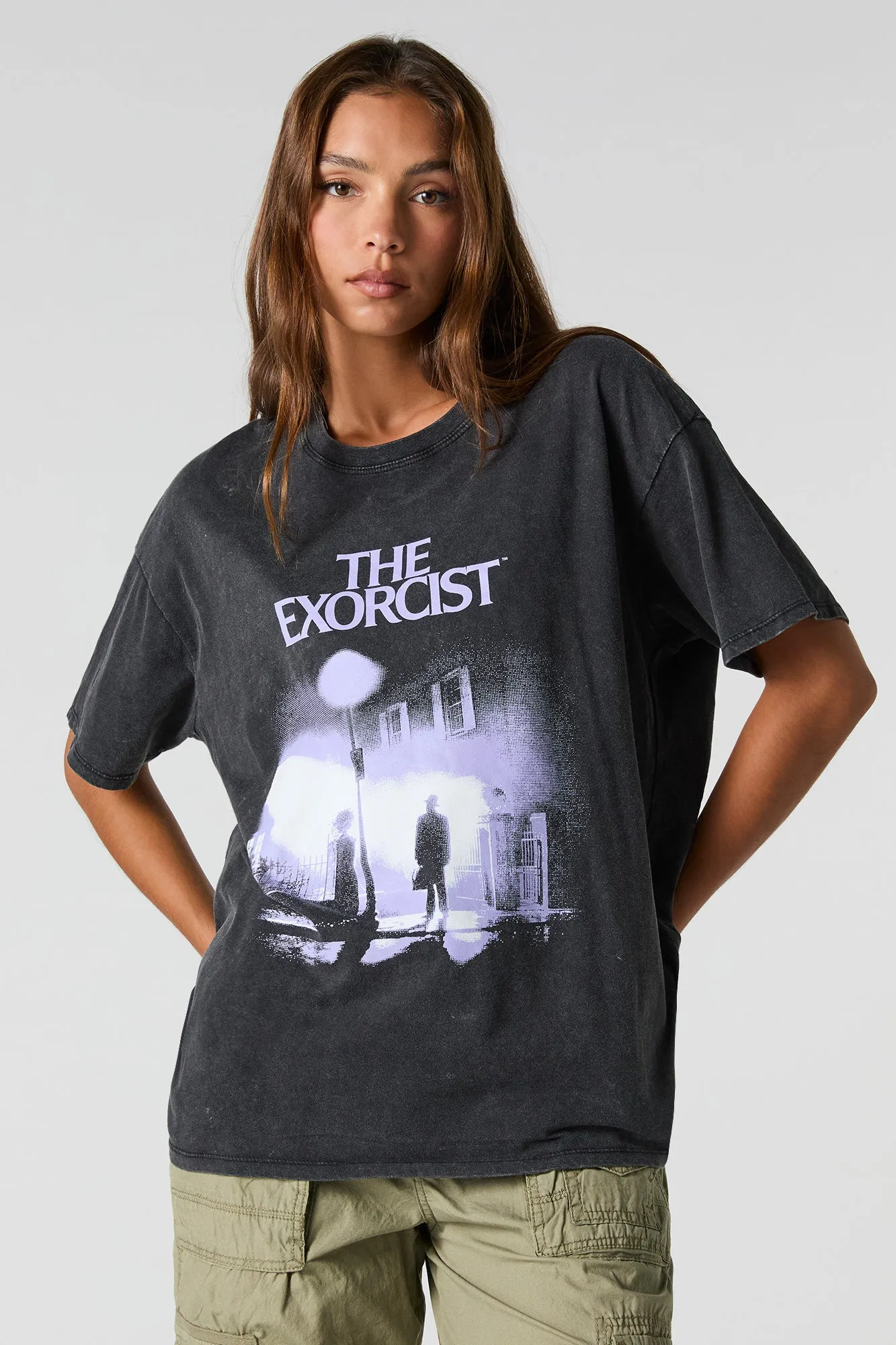 The Exorcist Graphic Washed Boyfriend T-Shirt sold by Urban Planet