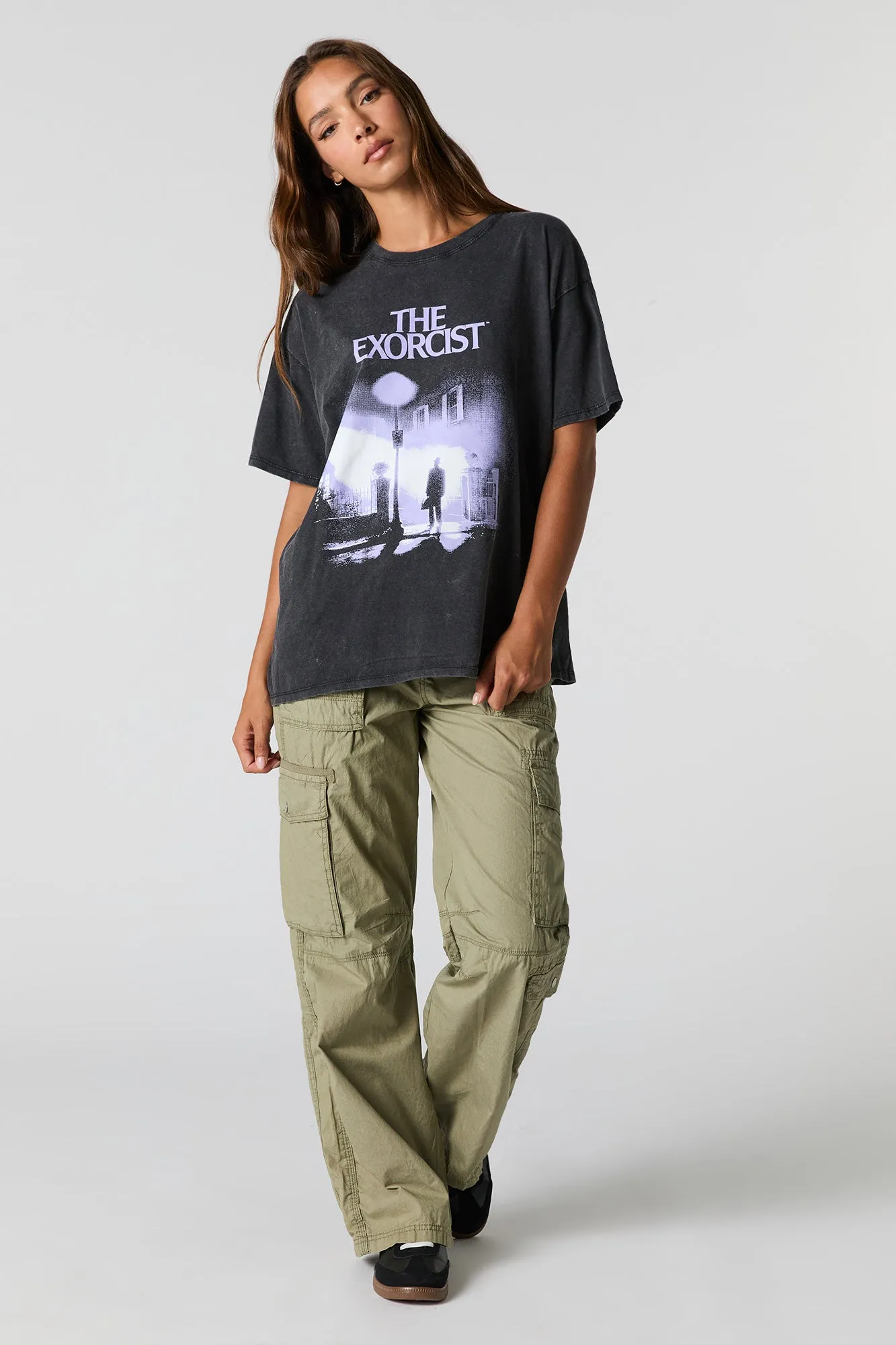 The Exorcist Graphic Washed Boyfriend T-Shirt sold by Urban Planet product image thumbnail 2