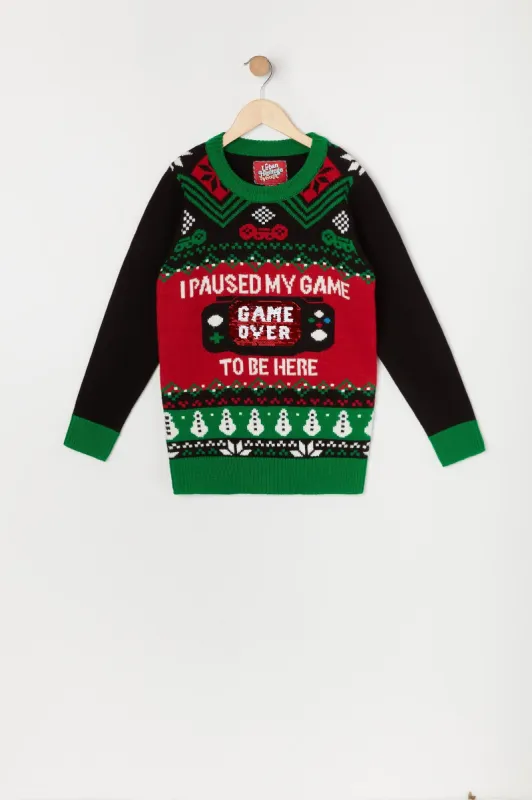 Boys Gamer Ugly Xmas Sweater sold by Urban Planet