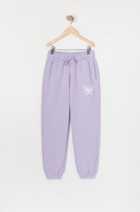 Girls Butterfly Graphic Fleece Jogger sold by Urban Planet