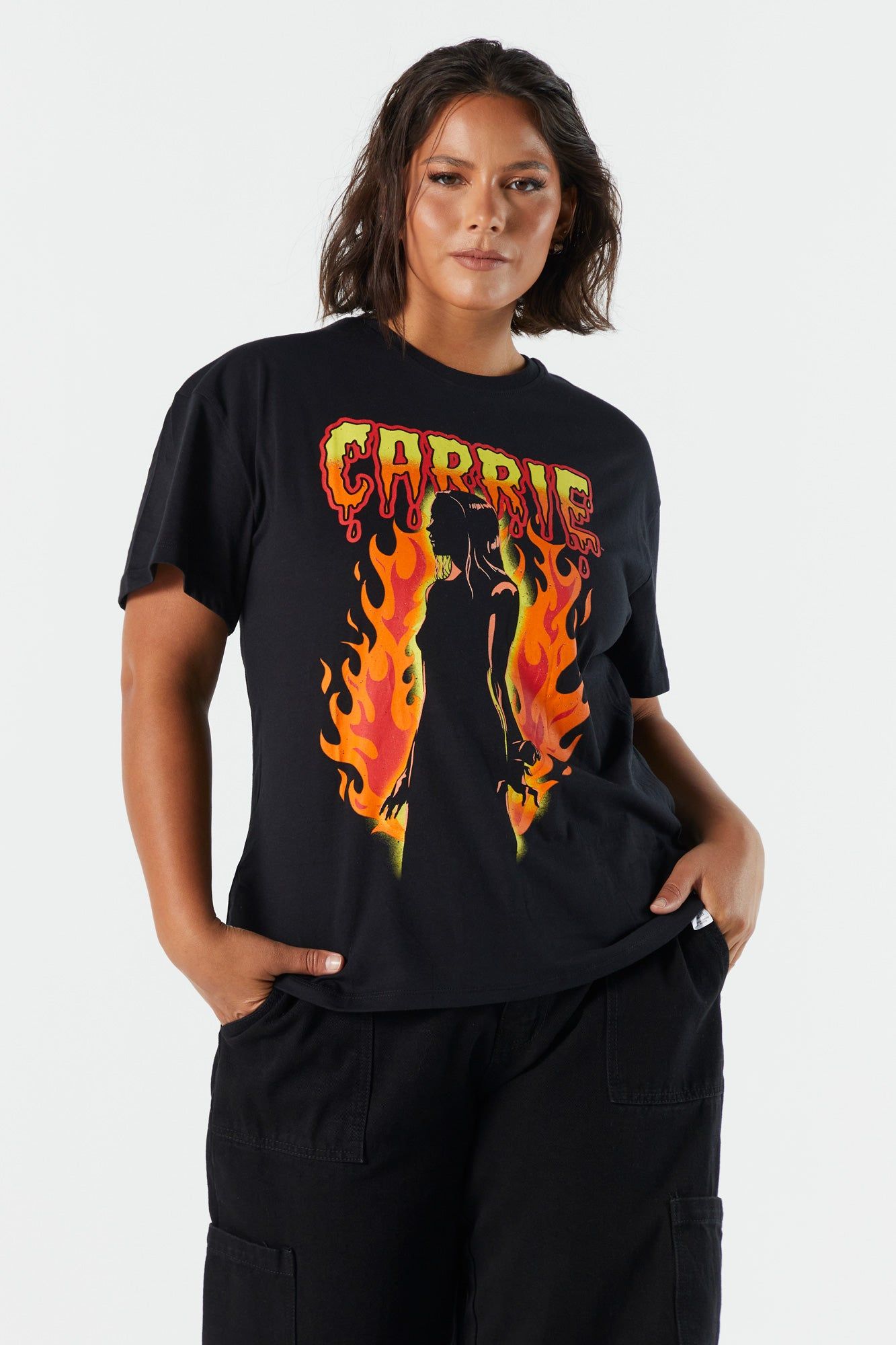 Carrie Graphic Boyfriend T-Shirt sold by Urban Planet