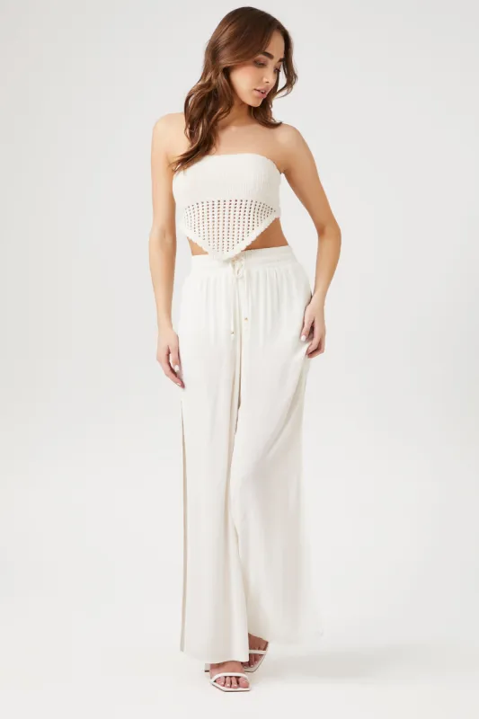 Drawstring Wide Leg Pant sold by Urban Planet