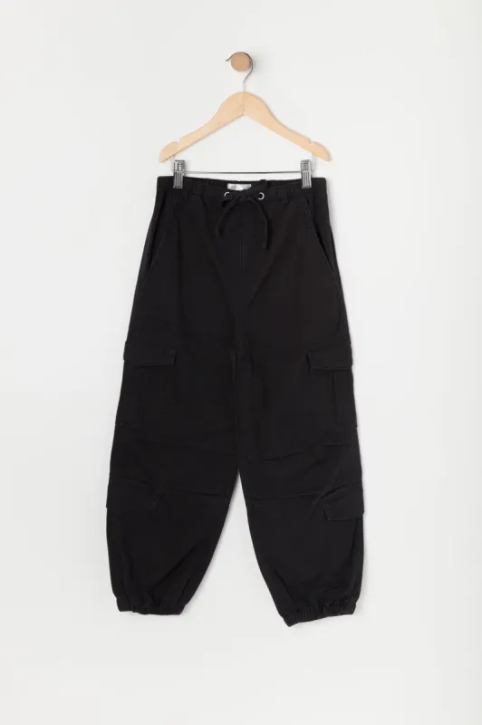 Pantalon cargo parachute en sergé pour fille sold by Urban Planet