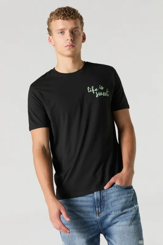 T-shirt à imprimé Life is Sweet sold by Urban Planet
