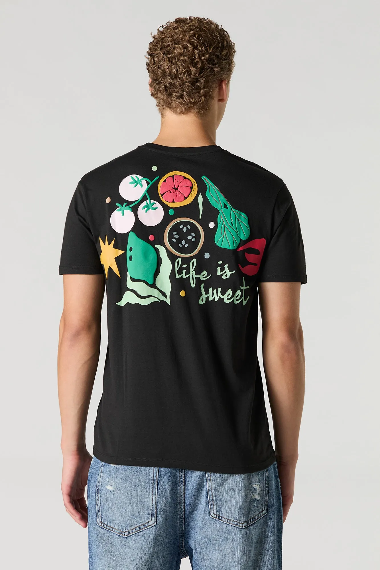 T-shirt à imprimé Life is Sweet sold by Urban Planet product image thumbnail 2
