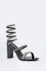 Rhinestone Wrap Up High Heel sold by Urban Planet