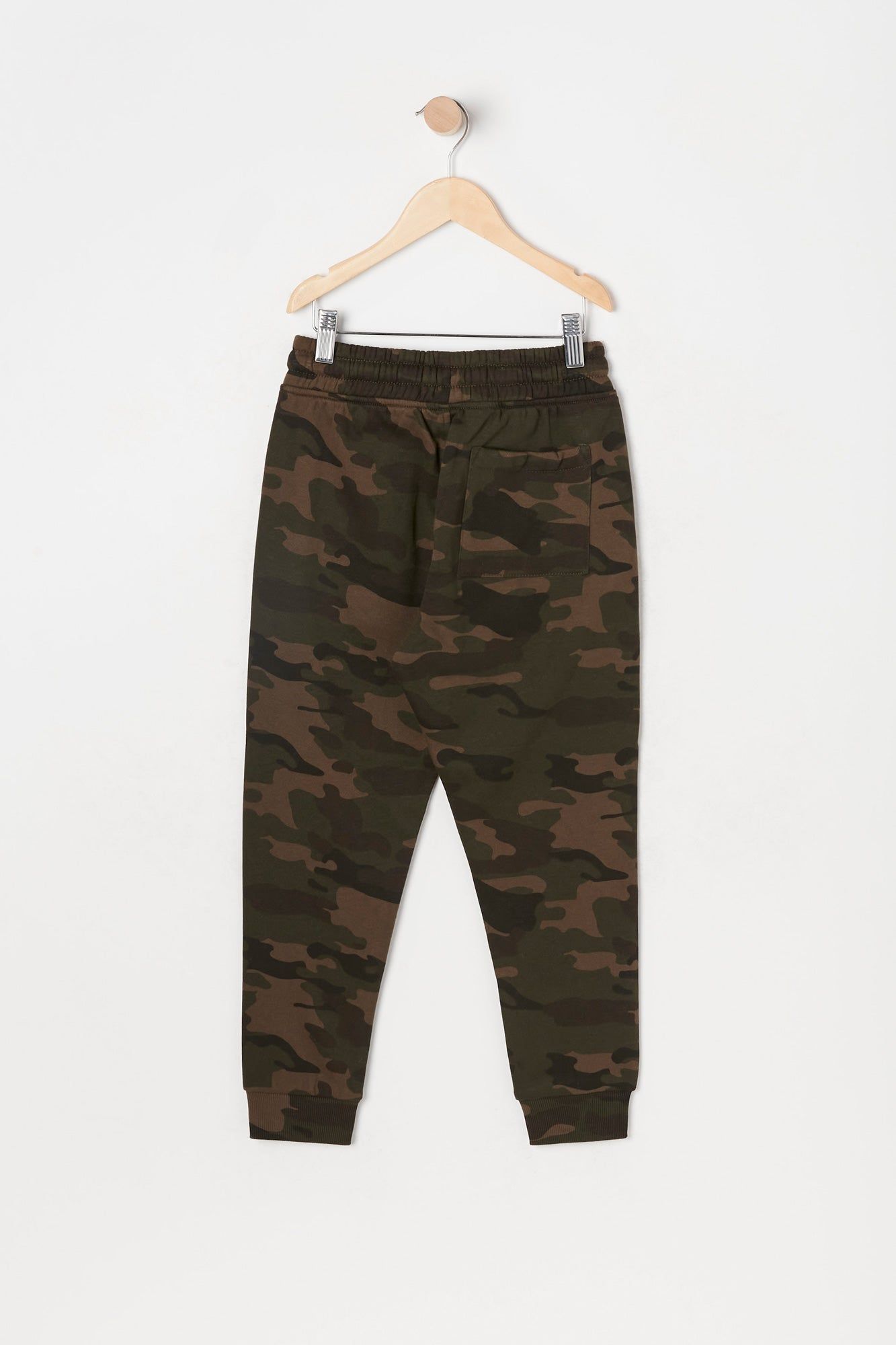 Boys Camo Print Fleece Jogger sold by Urban Planet product image thumbnail 4