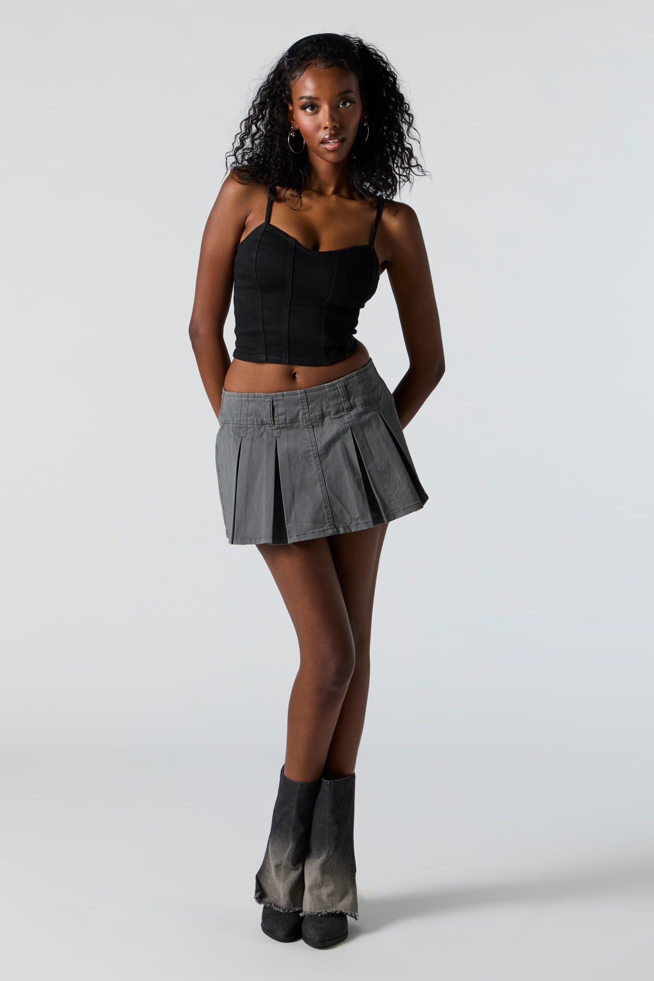 Side Zip Pleated Skort sold by Urban Planet product image thumbnail 3