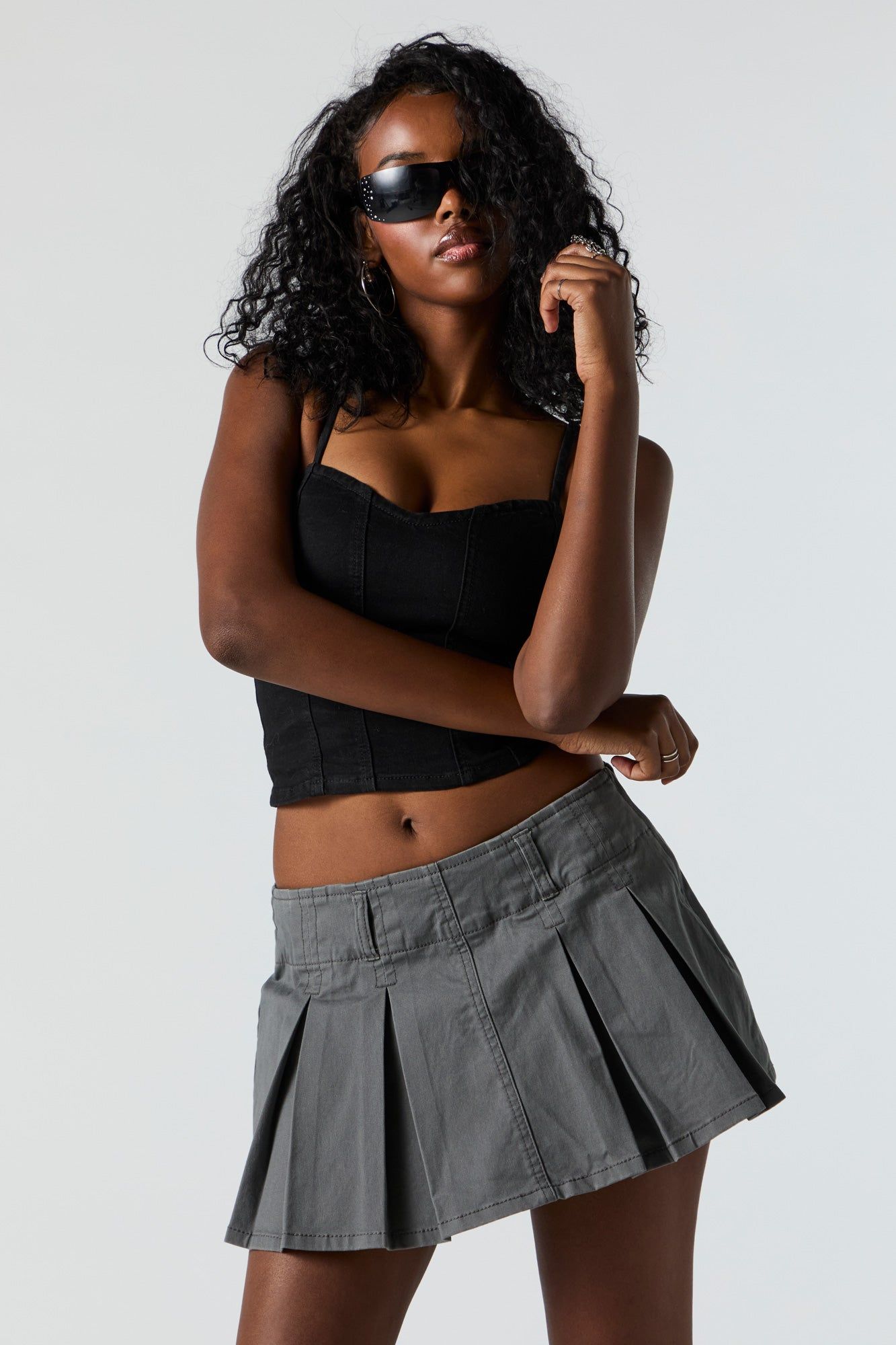 Side Zip Pleated Skort sold by Urban Planet product image thumbnail 5