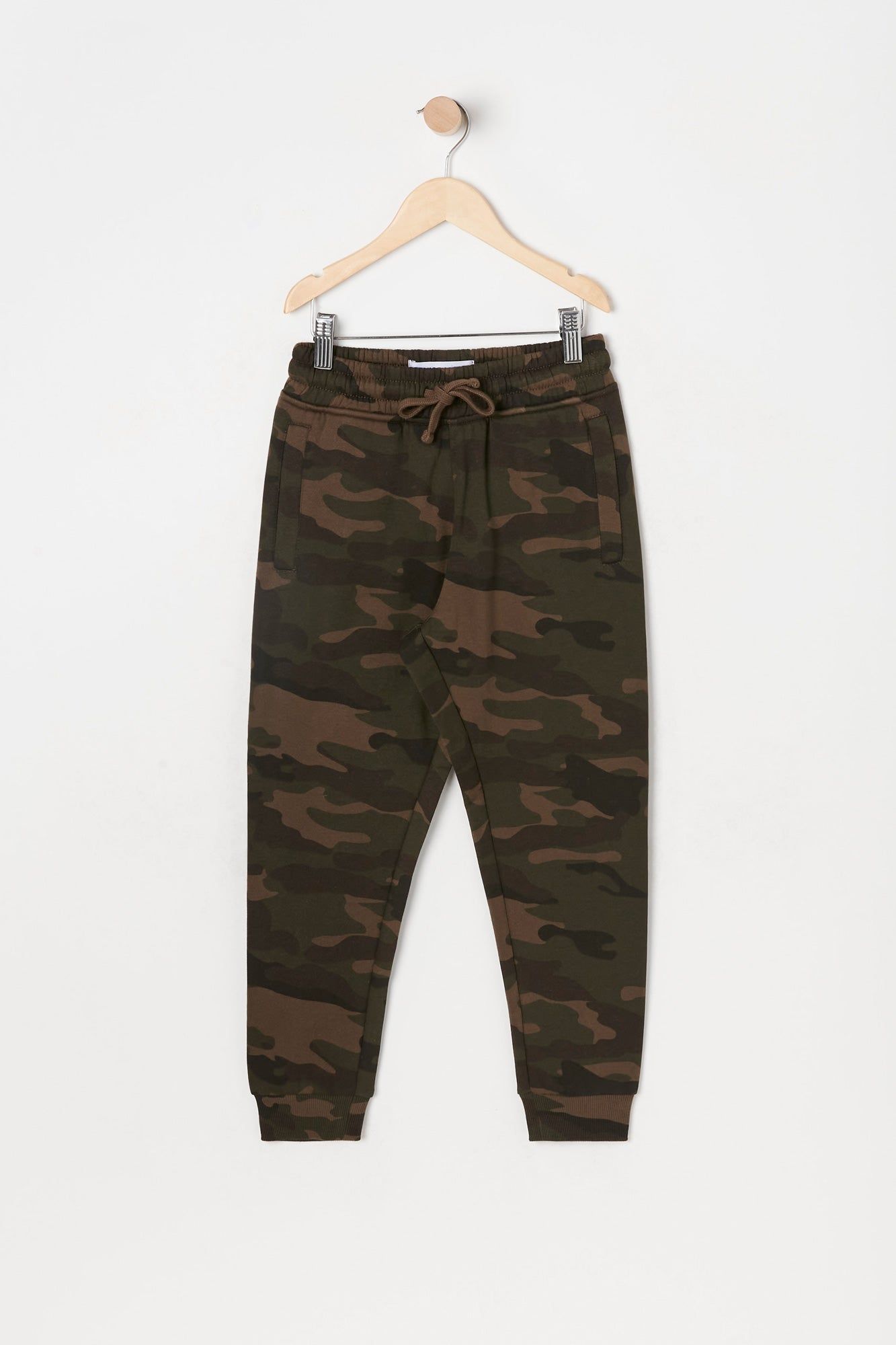 Boys Camo Print Fleece Jogger sold by Urban Planet product image thumbnail 3