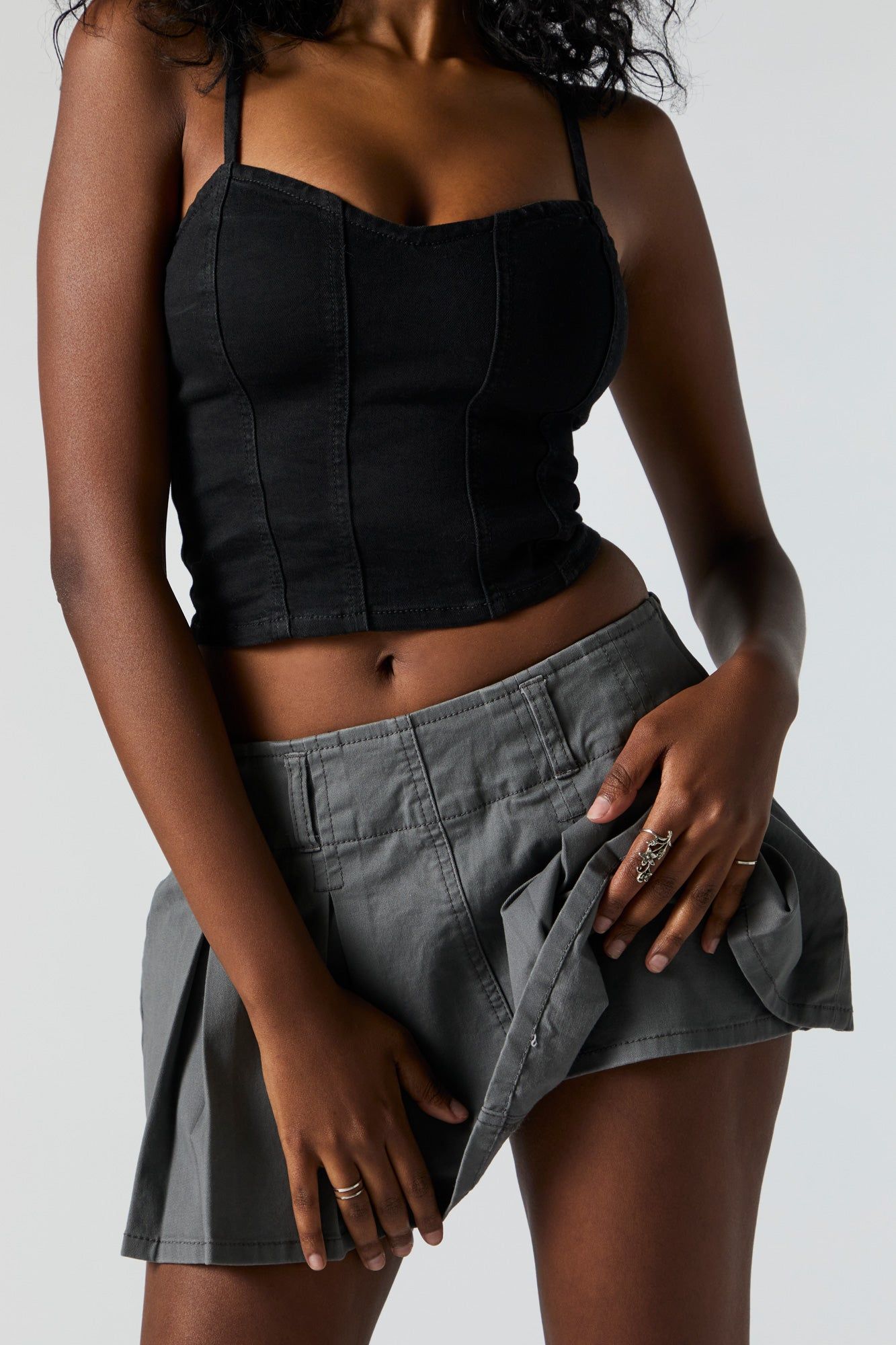 Side Zip Pleated Skort sold by Urban Planet product image thumbnail 2
