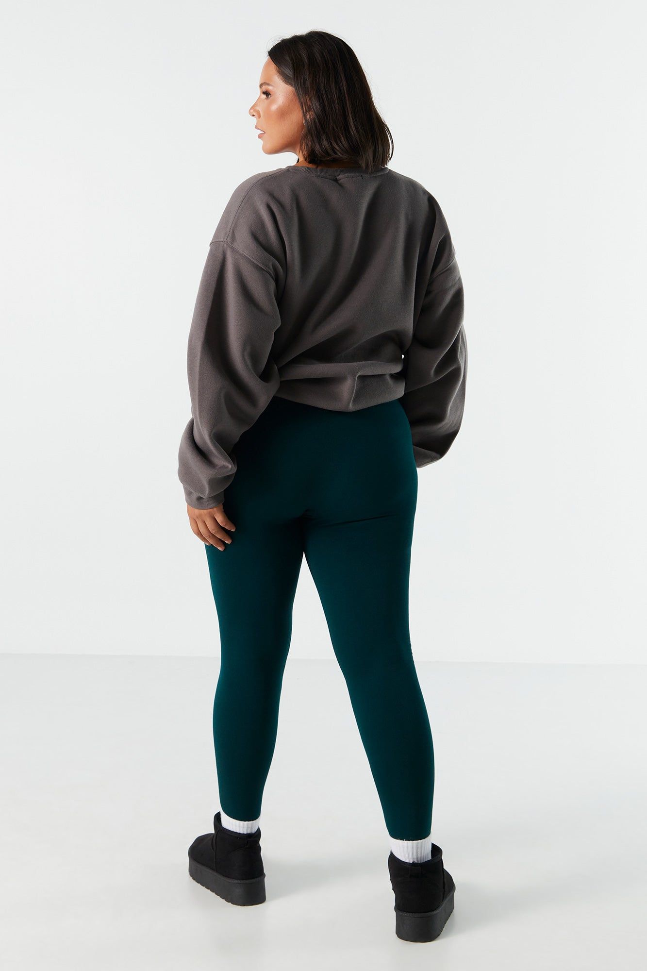 Legging sans couture uni à taille haute sold by Urban Planet product image thumbnail 3