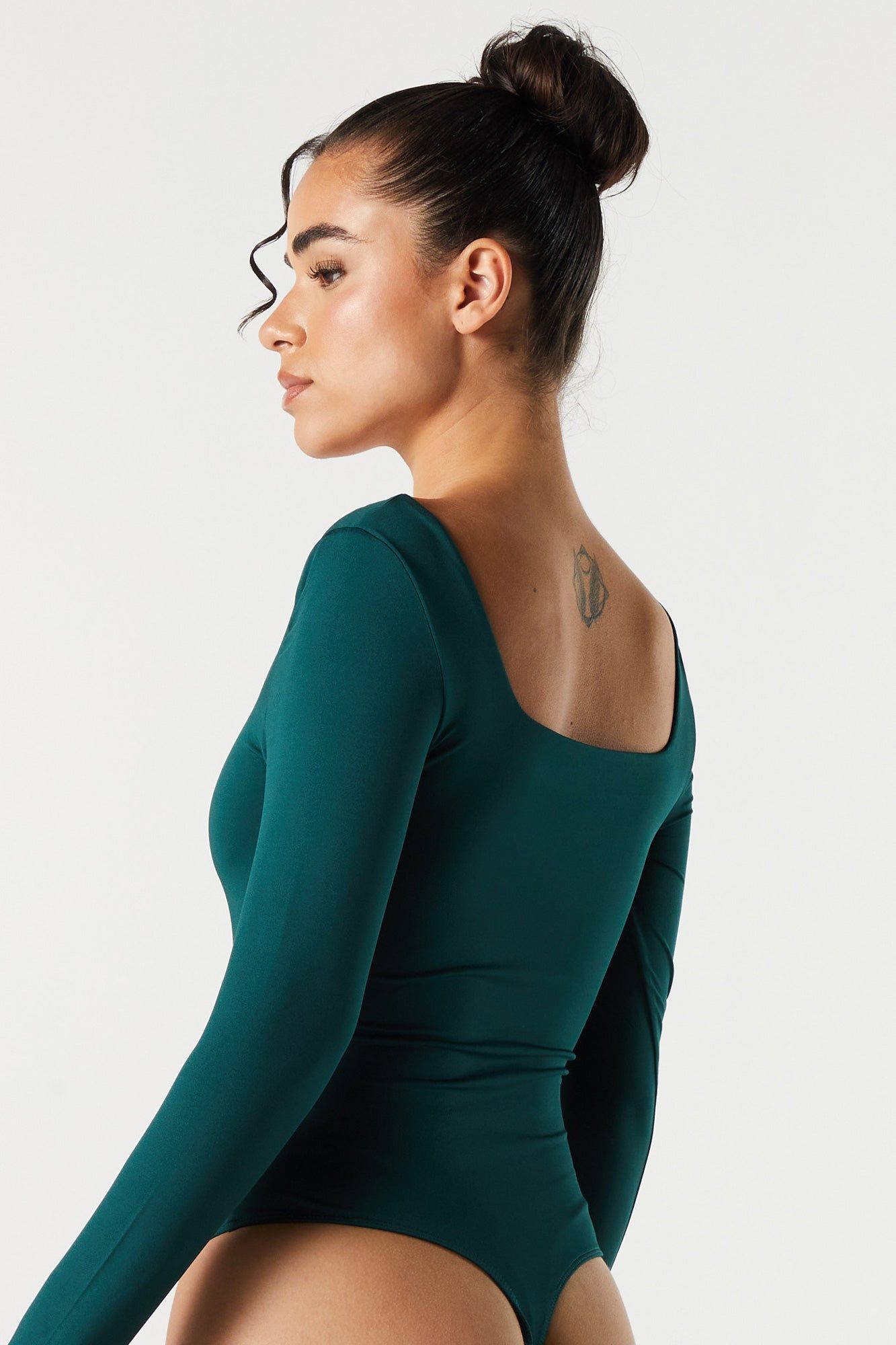 Contour Square Neck Long Sleeve Bodysuit sold by Urban Planet product image thumbnail 4
