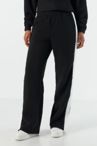 Pantalon boutonné en molleton rayé sold by Urban Planet
