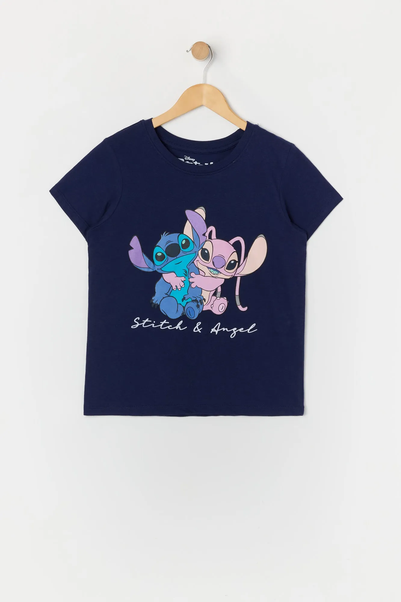 T-shirt à imprimé Stitch and Angel pour fille sold by Urban Planet