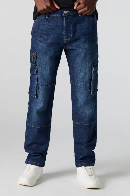 Zip Pocket Slim Cargo Jean sold by Urban Planet