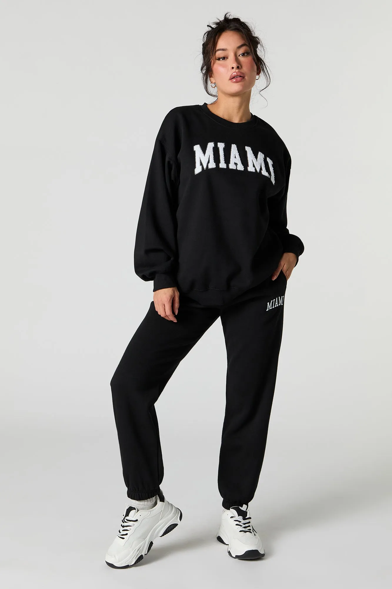 Destination Embroidered Fleece Jogger sold by Urban Planet product image thumbnail 4