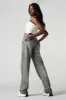 Jean jambe droite ample tombante lavé gris sold by Urban Planet