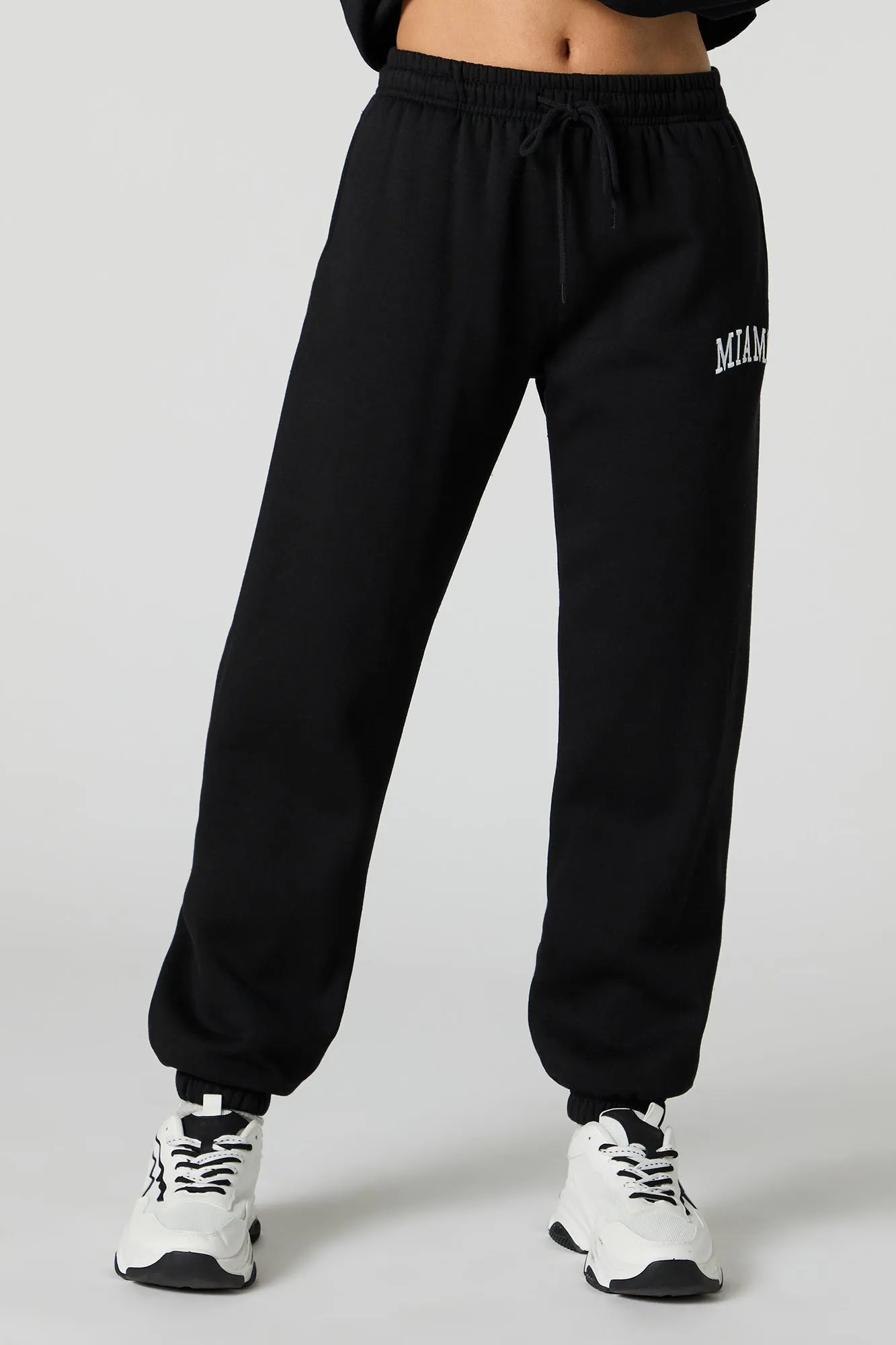 Destination Embroidered Fleece Jogger sold by Urban Planet product image thumbnail 5