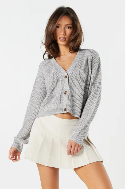Cardigan boutonné en tricot à encolure en V sold by Urban Planet