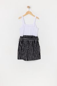 Combi-short à fines rayures avec ceinture pour fille sold by Urban Planet