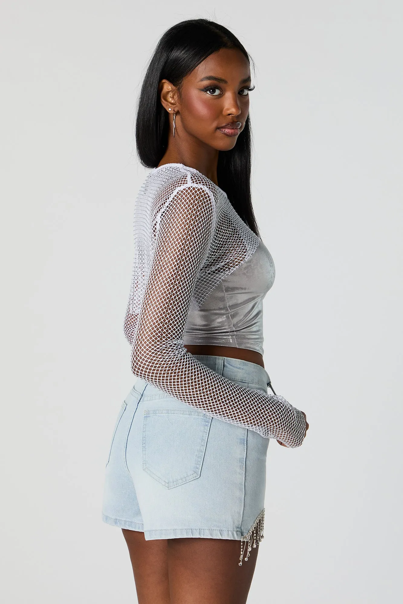 Boléro orné de pierres du Rhin sold by Urban Planet product image thumbnail 3