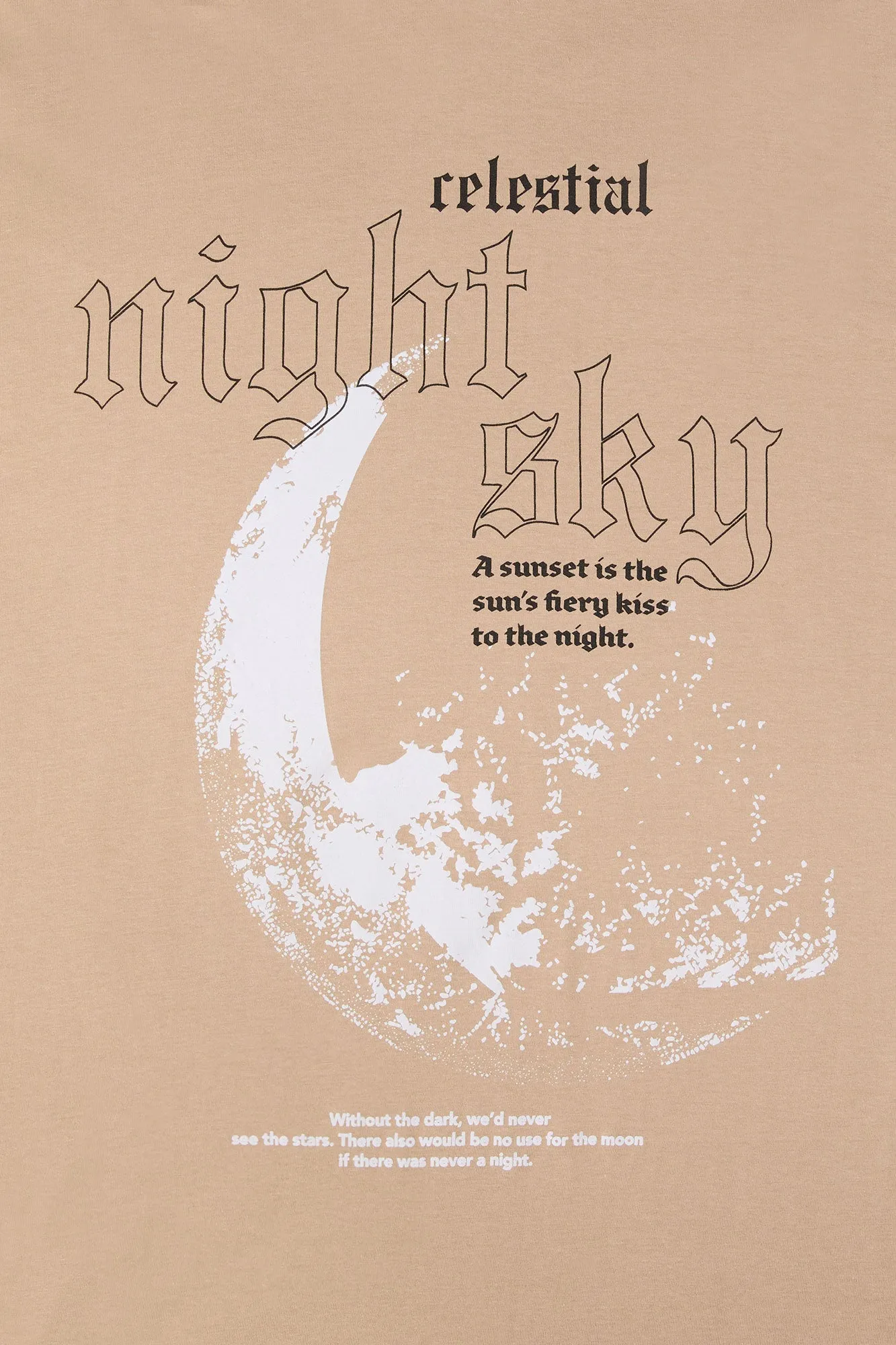 Night Sky Graphic T-Shirt sold by Urban Planet product image thumbnail 2