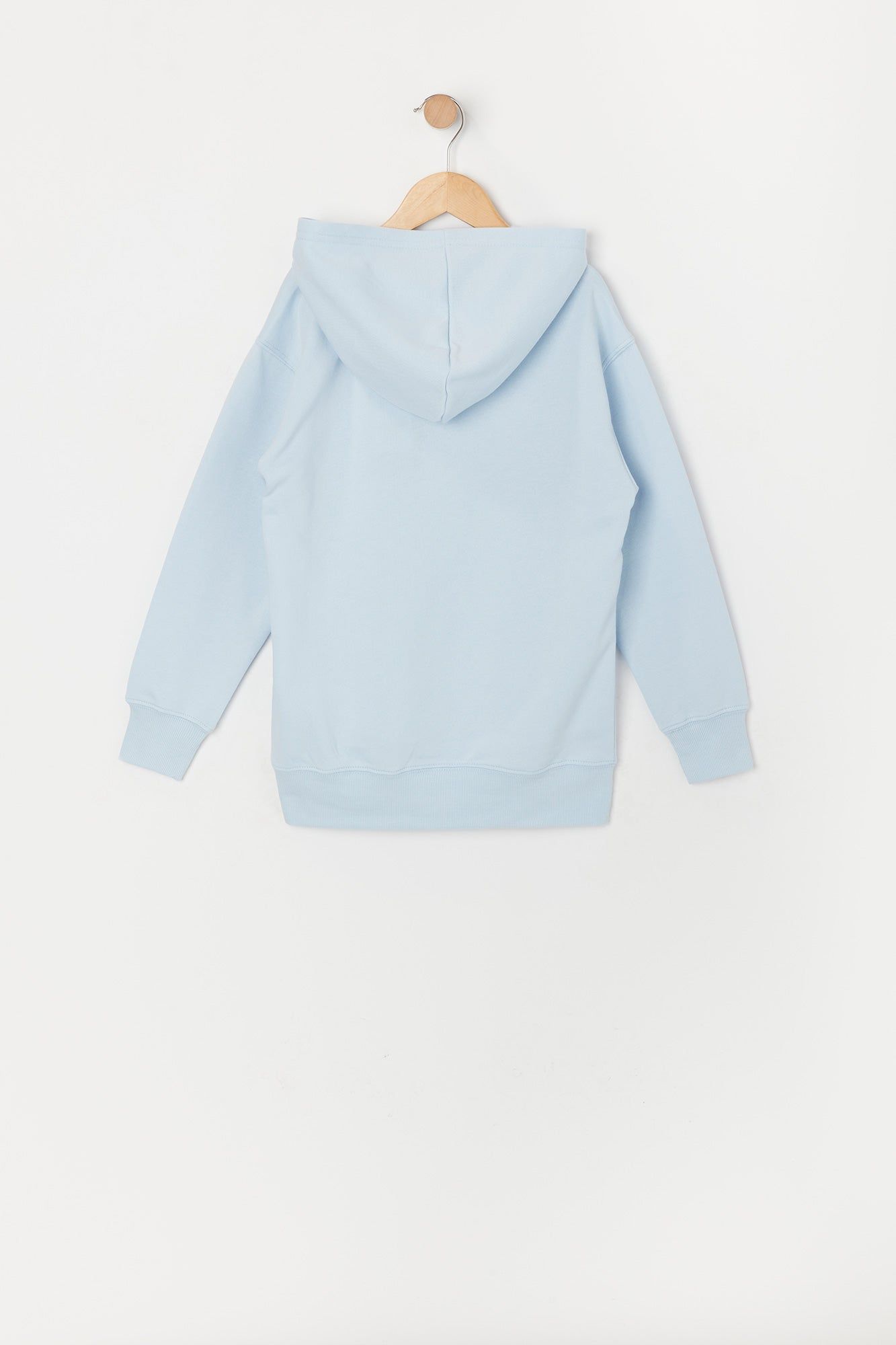 Girls Light Blue Stitch Graphic Fleece Hoodie sold by Urban Planet product image thumbnail 2