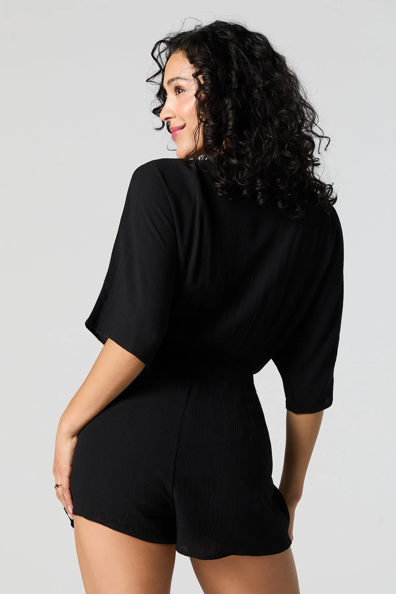 Front Tie Cut Out Romper sold by Urban Planet product image thumbnail 5
