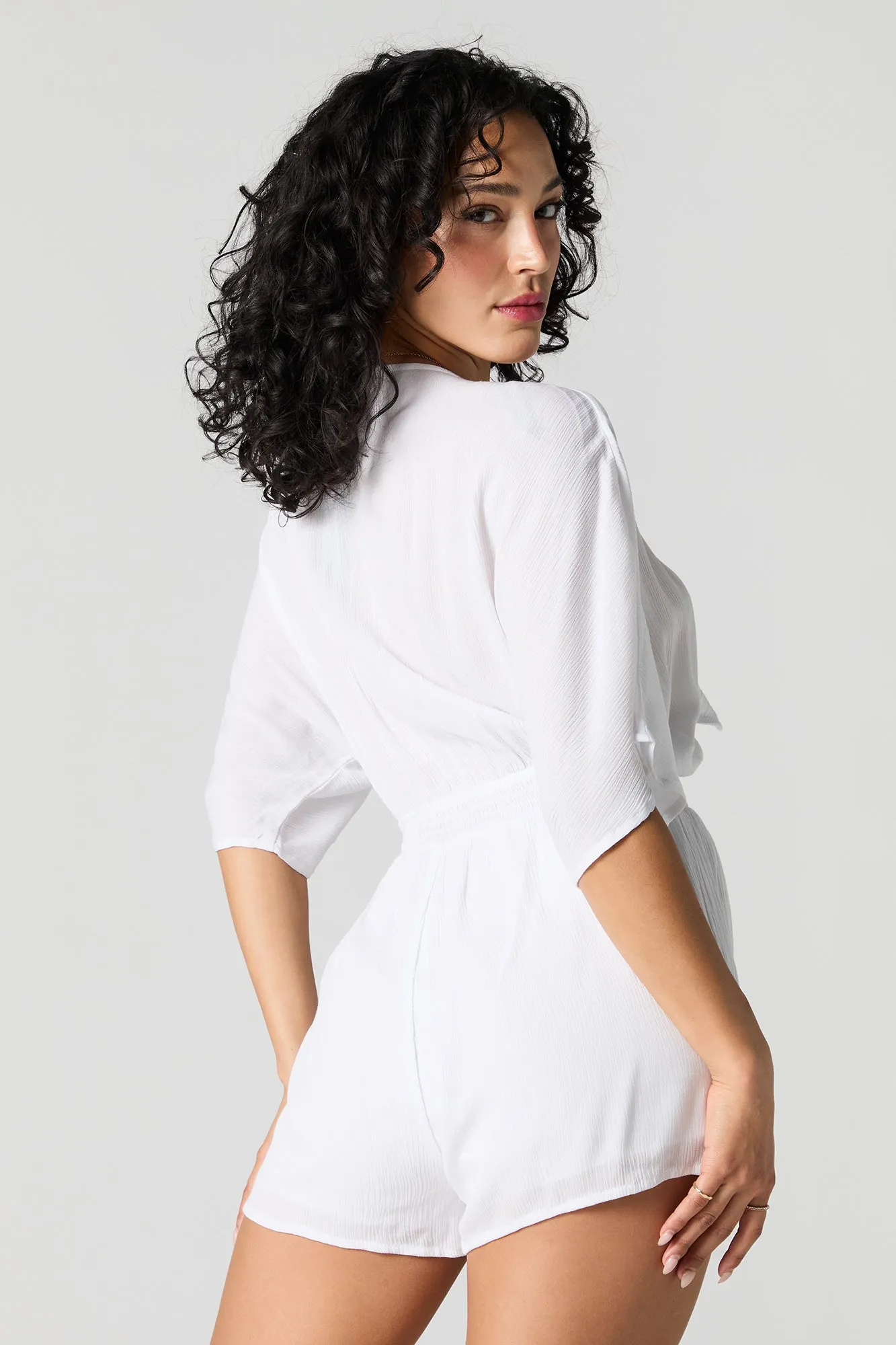 Front Tie Cut Out Romper sold by Urban Planet product image thumbnail 2