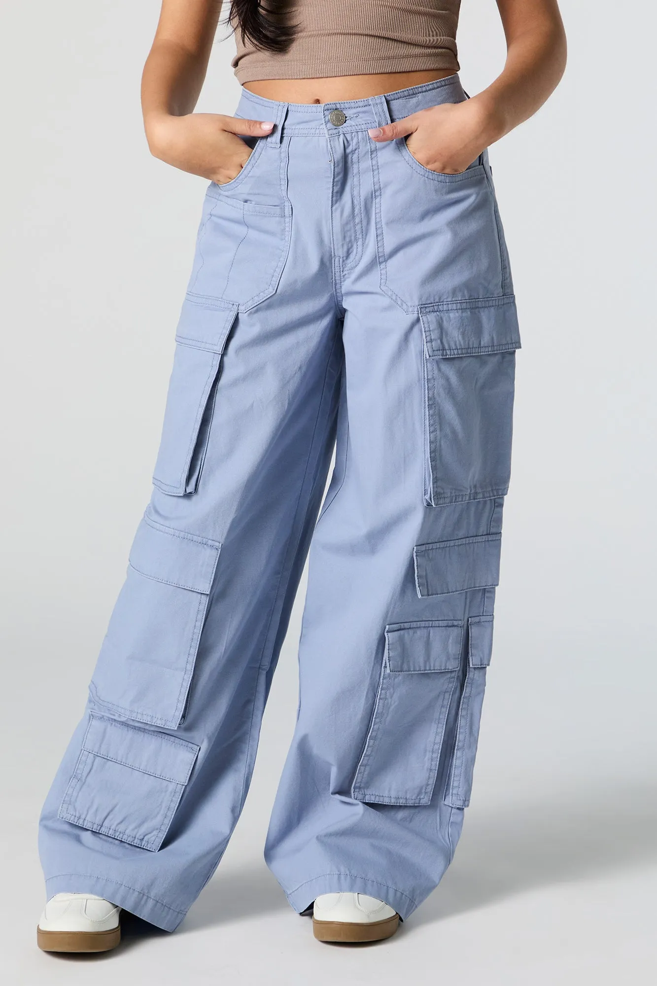 Pantalon à jambe droite avec 6 poches sold by Urban Planet product image thumbnail 2