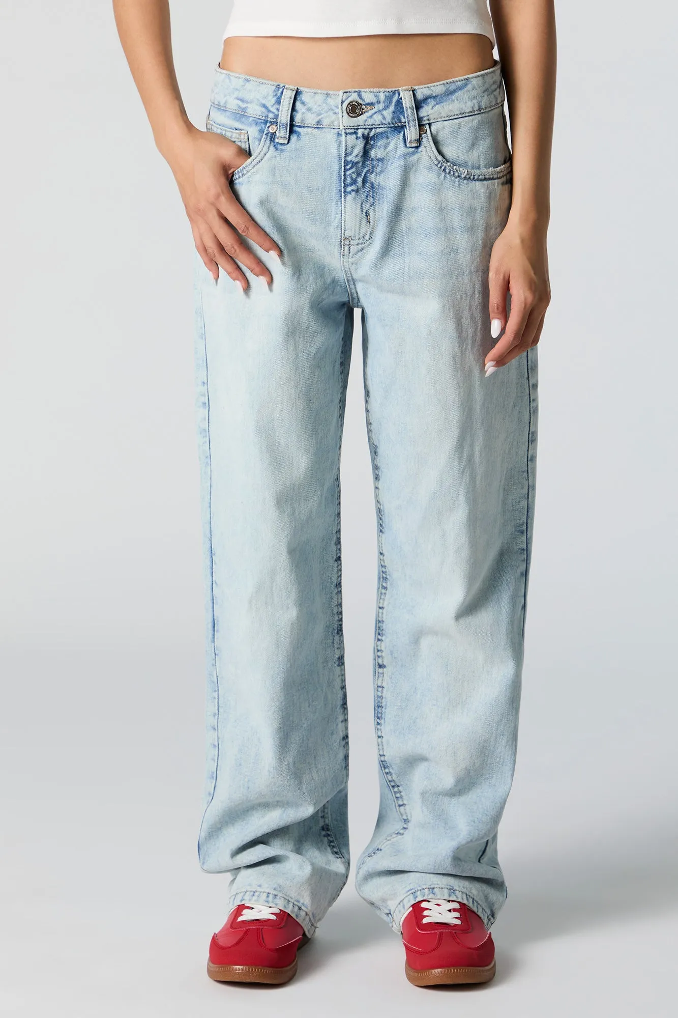 Mid Rise Wide Leg Jean sold by Urban Planet product image thumbnail 2