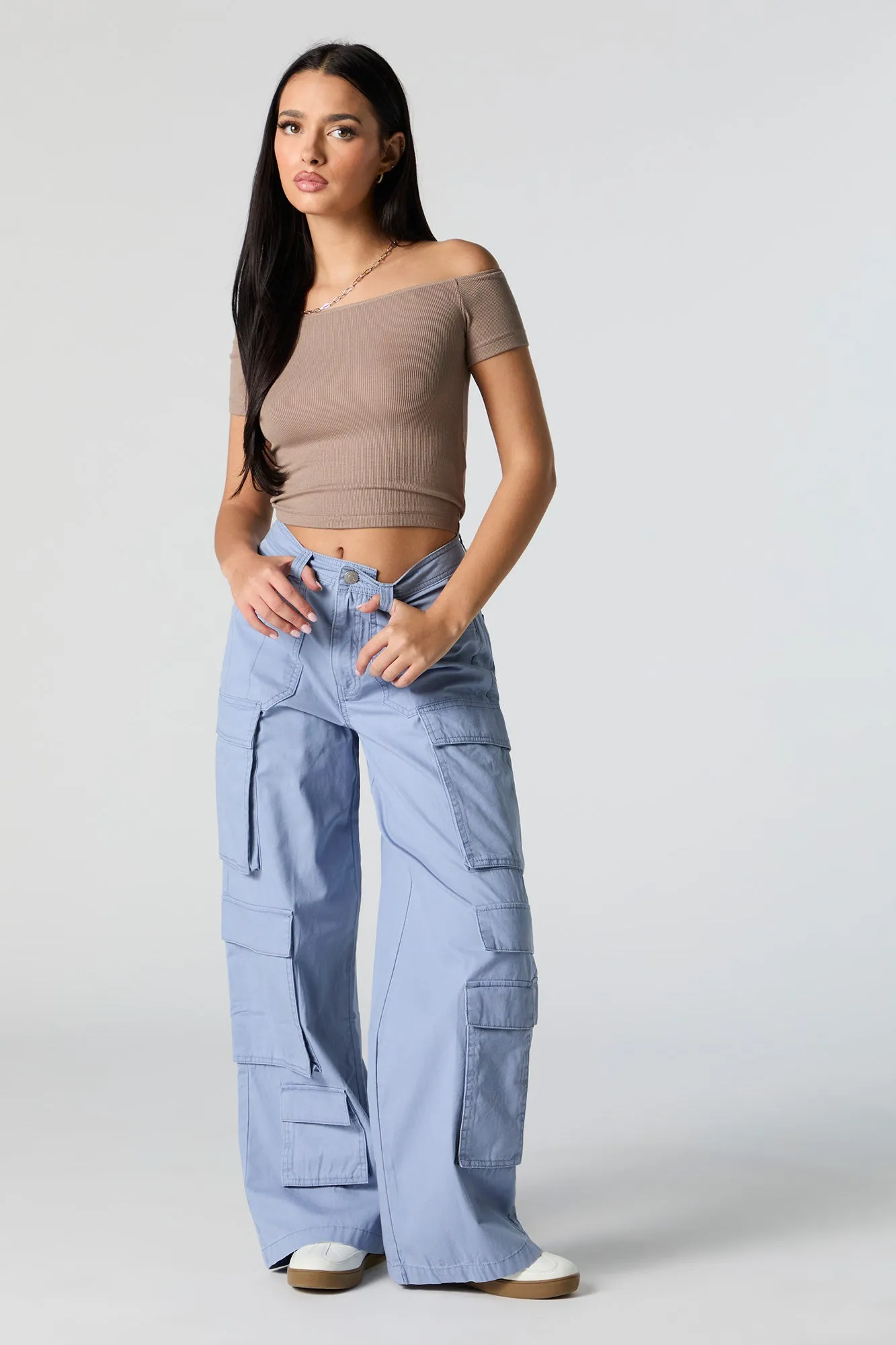 Pantalon à jambe droite avec 6 poches sold by Urban Planet