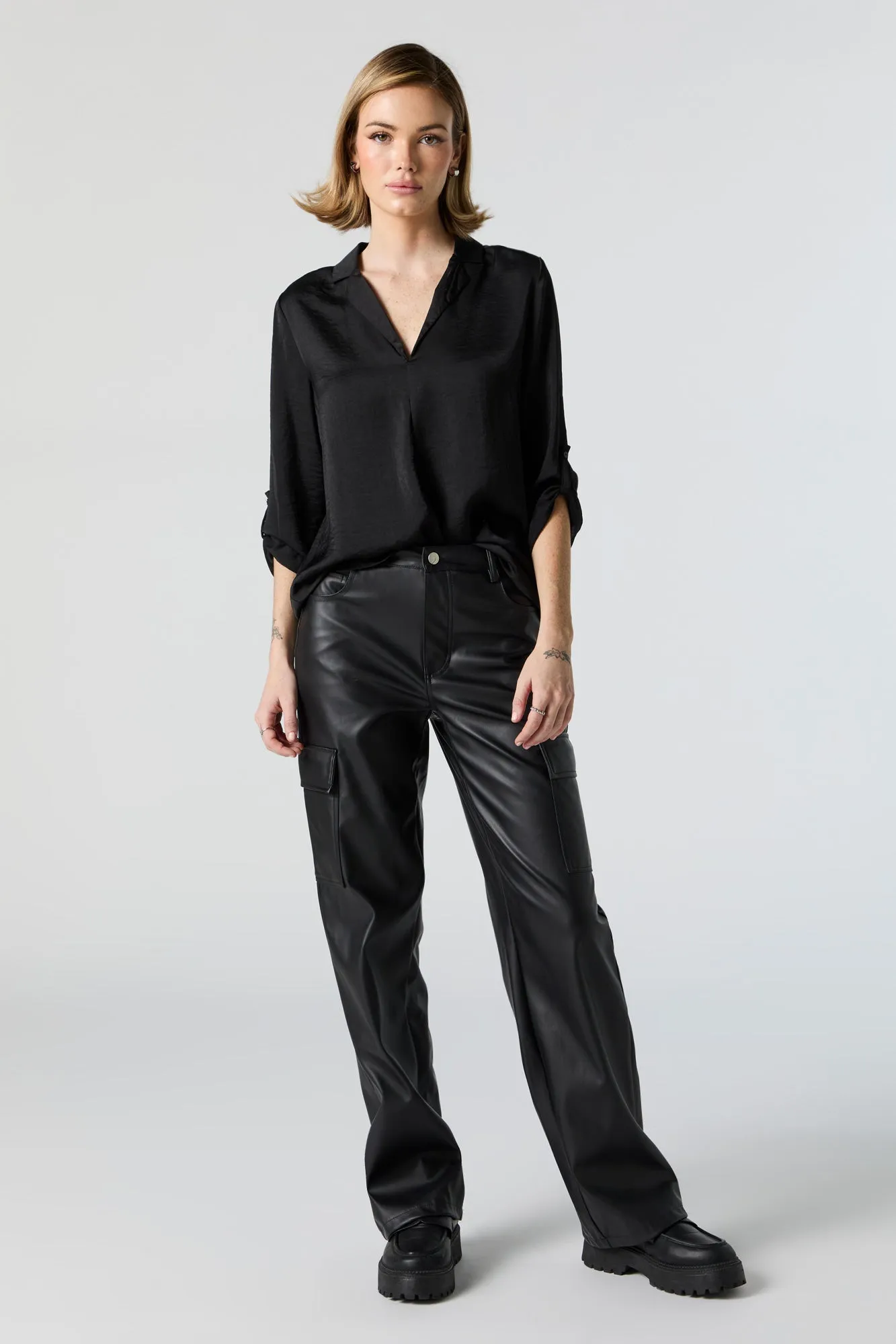 Haut à manches roulées avec col sold by Urban Planet product image thumbnail 3