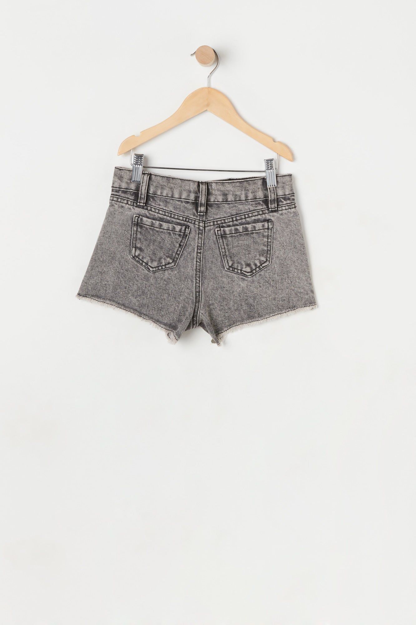 Girls Chelsea High-Rise Vintage Rip Grey Short sold by Urban Planet product image thumbnail 2