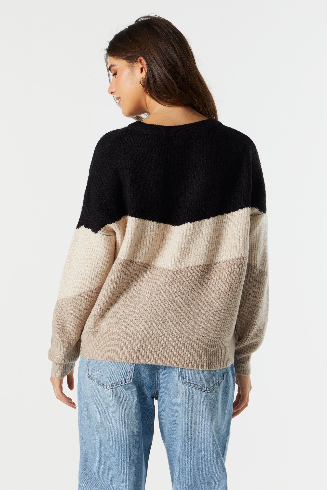 Striped Colourblock Sweater sold by Urban Planet product image thumbnail 5