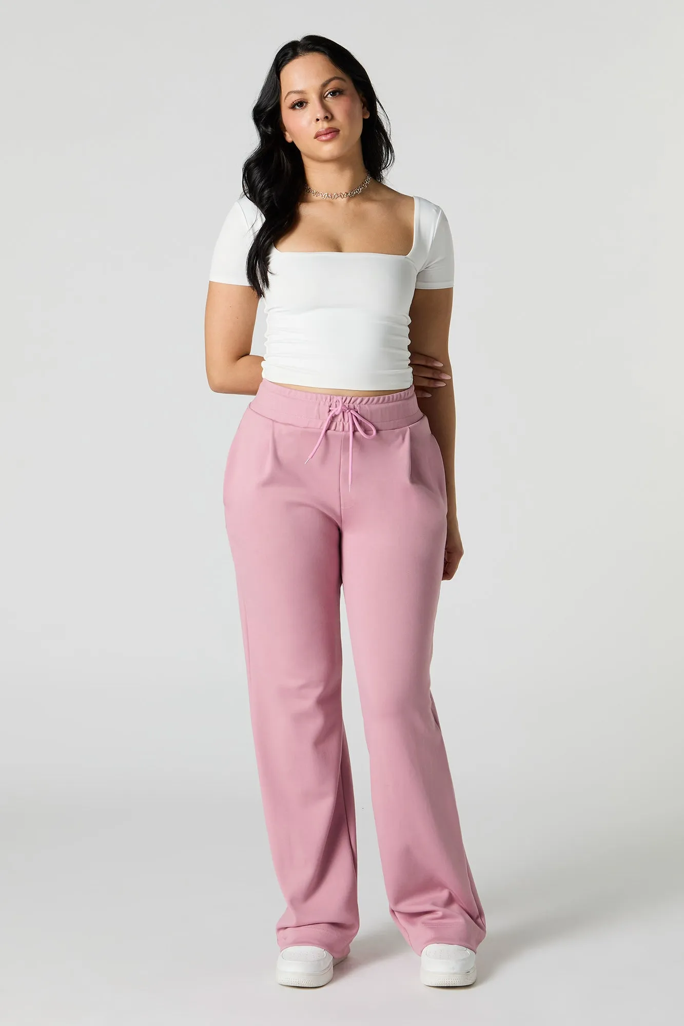 Pantalon habillé doux avec taille coulissante sold by Urban Planet product image thumbnail 4
