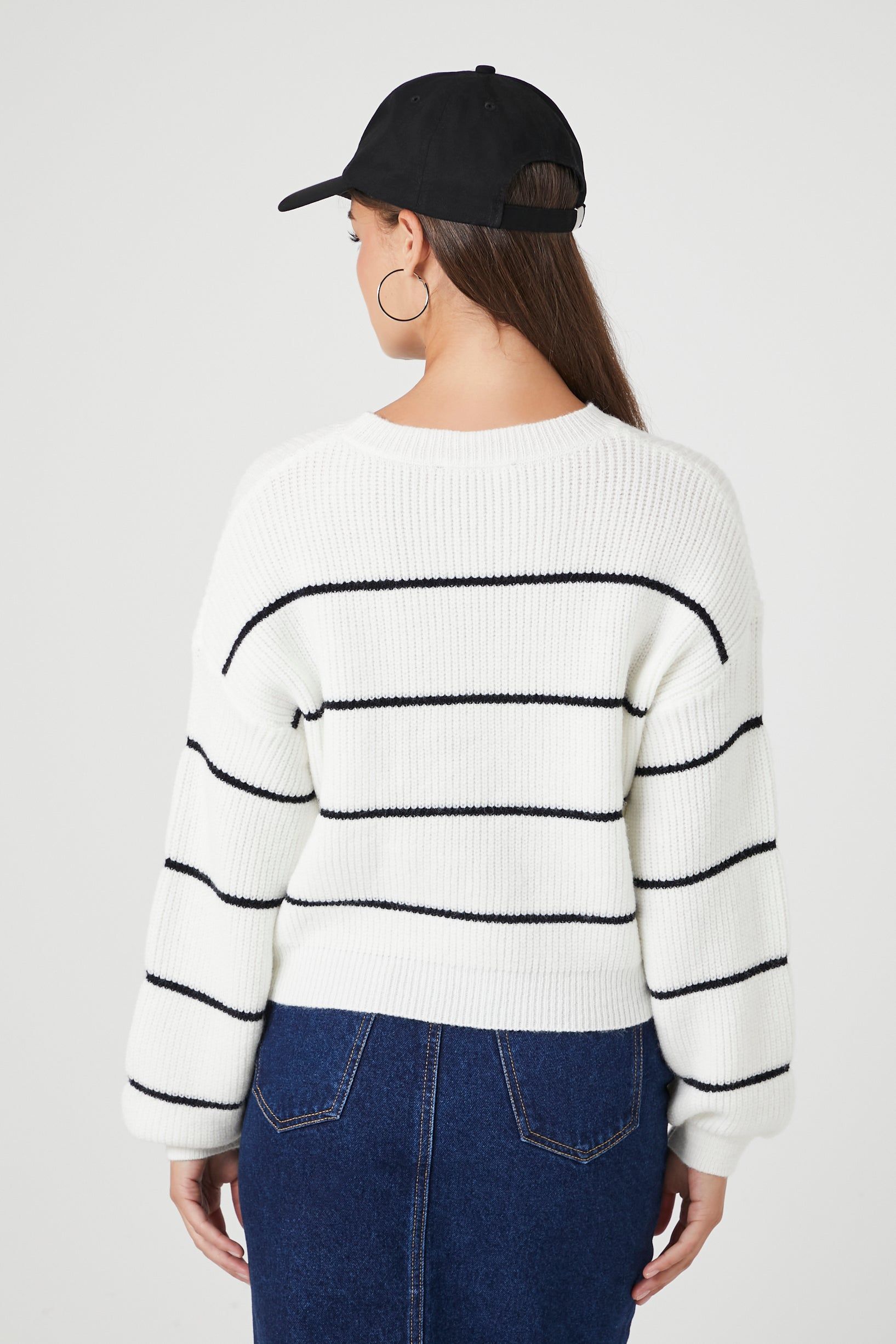 Striped Ribbed Knit Sweater sold by Urban Planet product image thumbnail 3