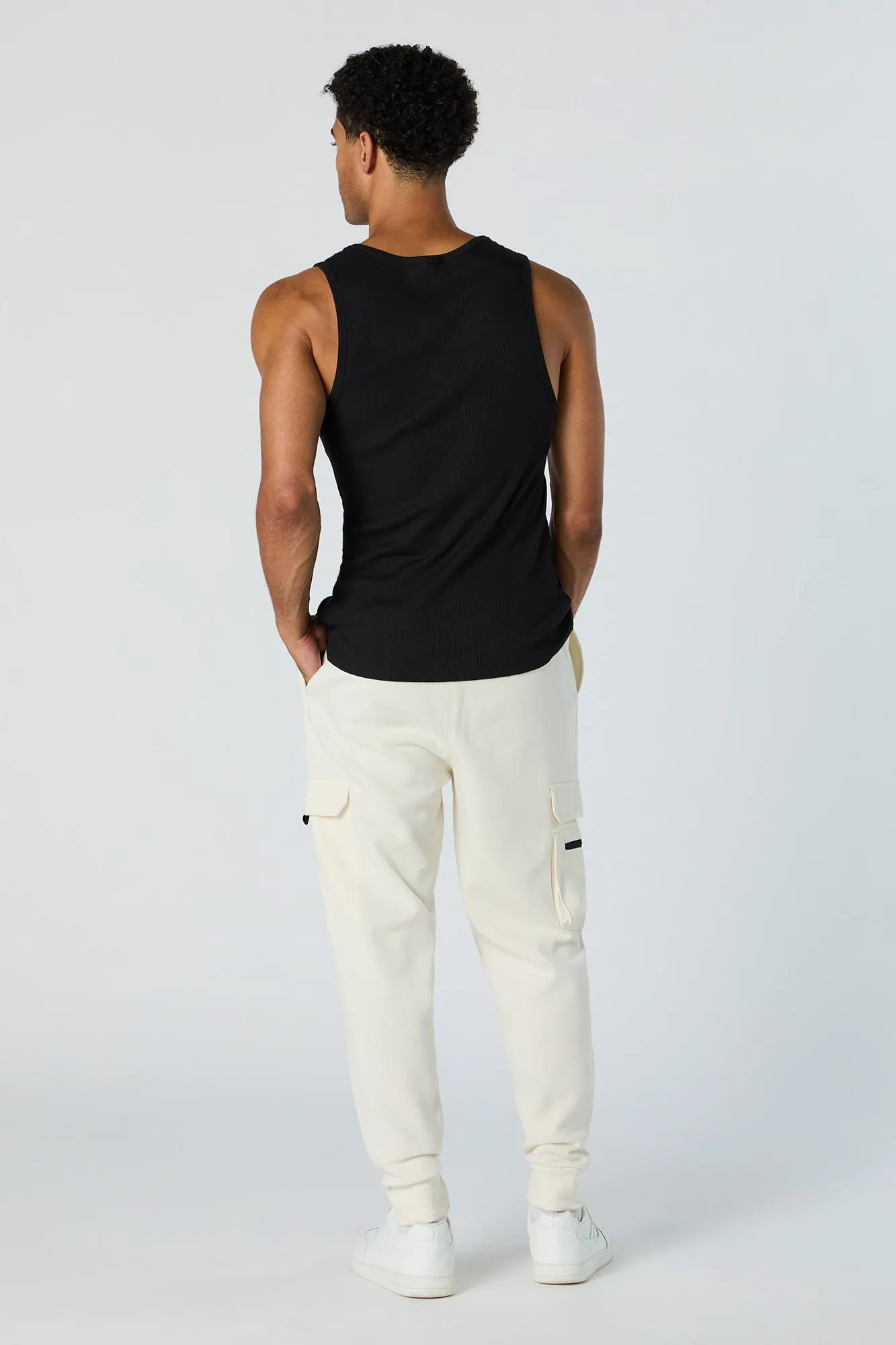 Jogger cargo en molleton avec poches à fermeture à glissière sold by Urban Planet product image thumbnail 3