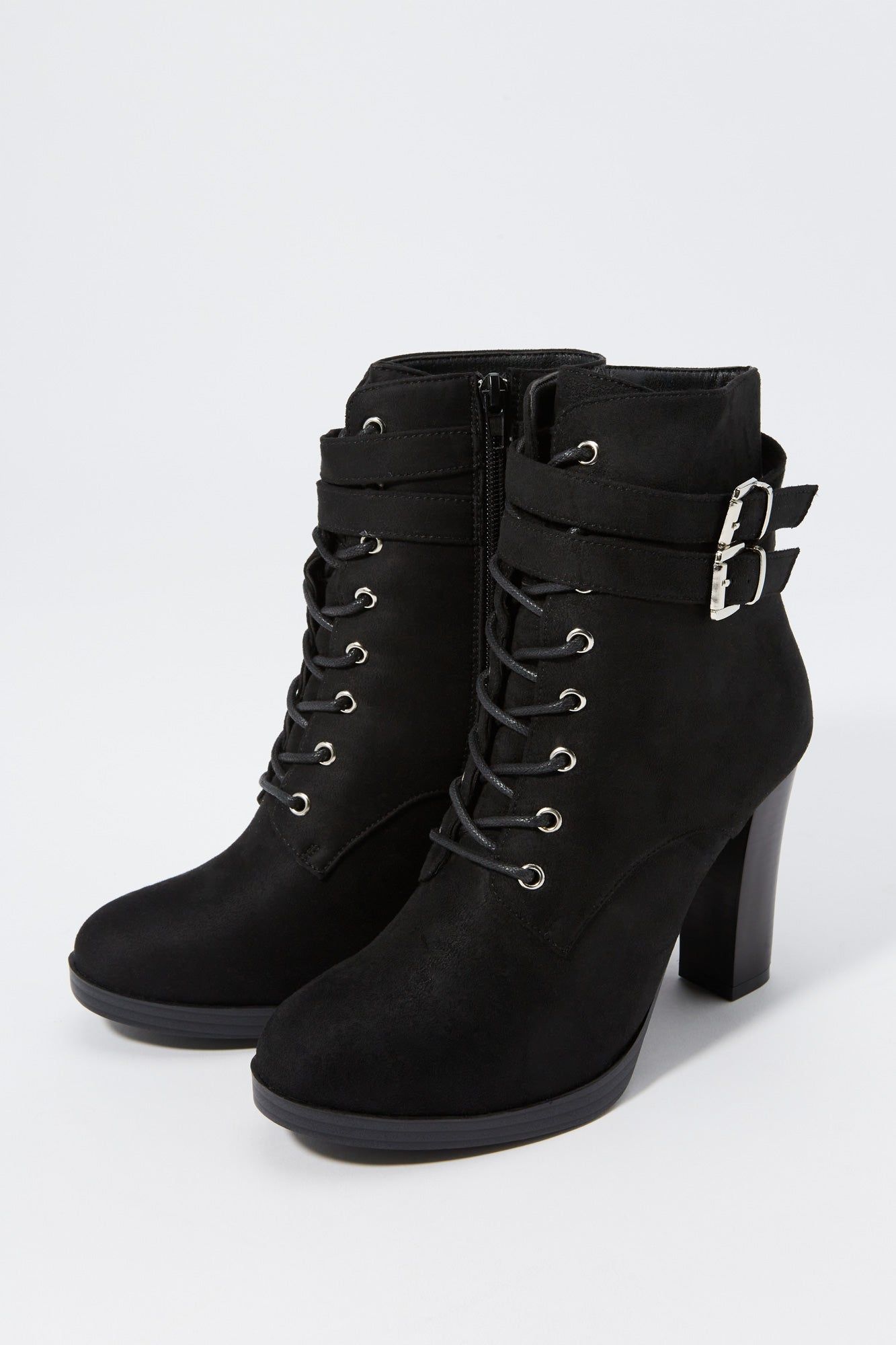 Bottes plateforme lacées avec boucles en similisuède sold by Urban Planet product image thumbnail 5