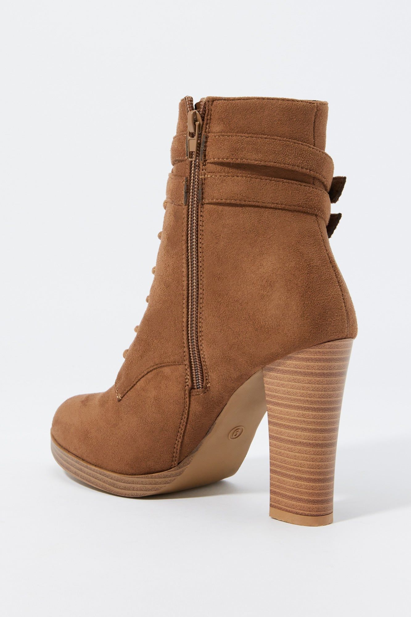 Bottes plateforme lacées avec boucles en similisuède sold by Urban Planet product image thumbnail 3