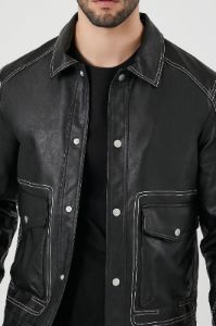Blouson de style camionneur en similicuir sold by Urban Planet