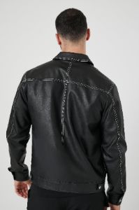 Blouson de style camionneur en similicuir sold by Urban Planet