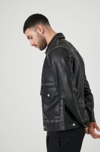 Blouson de style camionneur en similicuir sold by Urban Planet