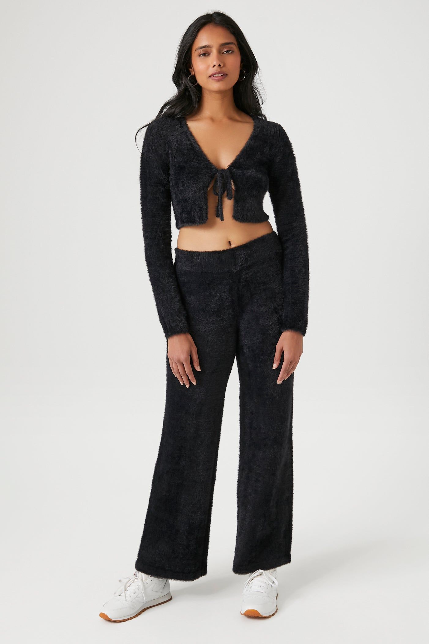 Fuzzy Knit Cropped Cardigan sold by Urban Planet product image thumbnail 4