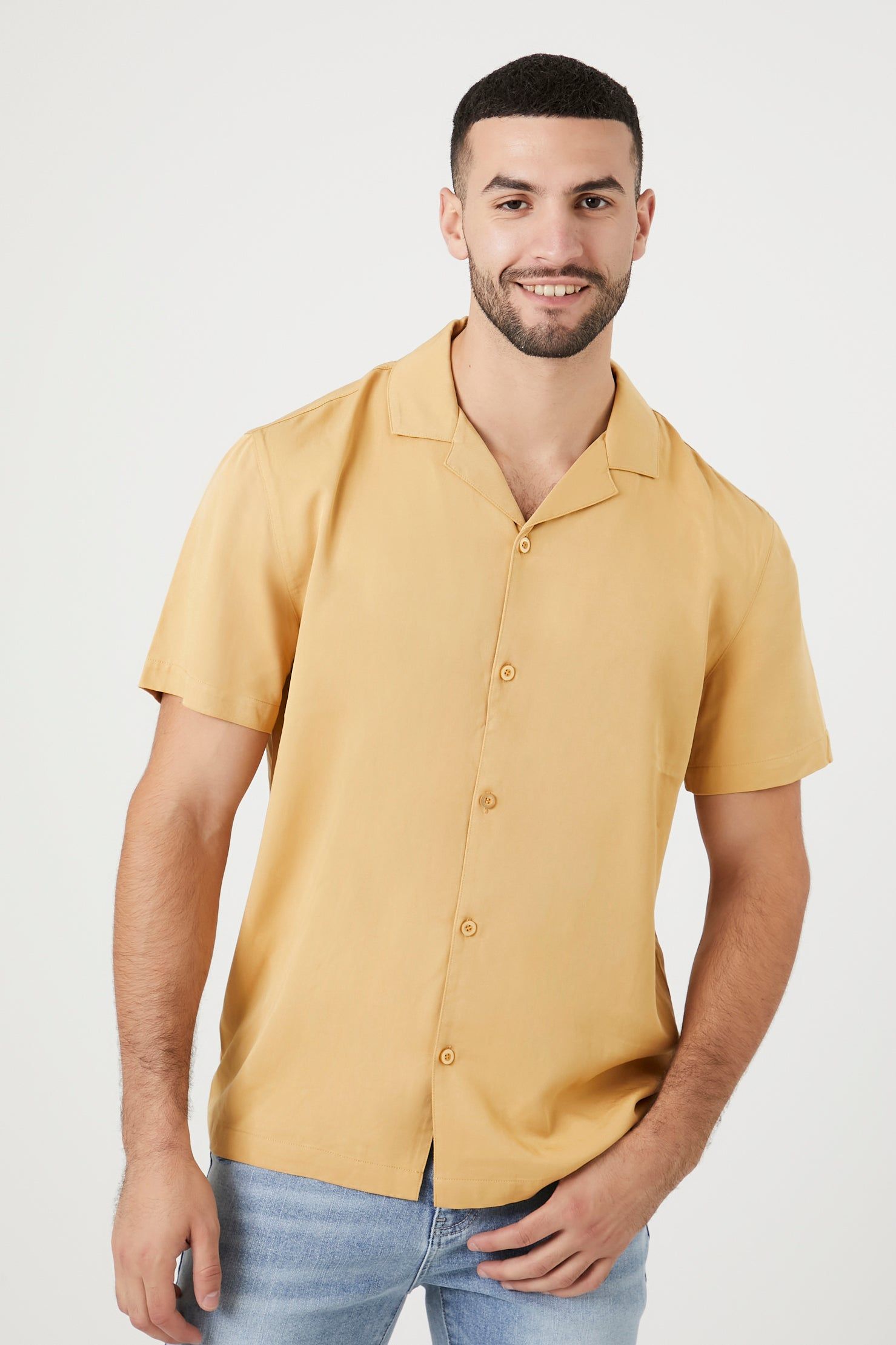 Twill Button-Up T-Shirt sold by Urban Planet product image thumbnail 2
