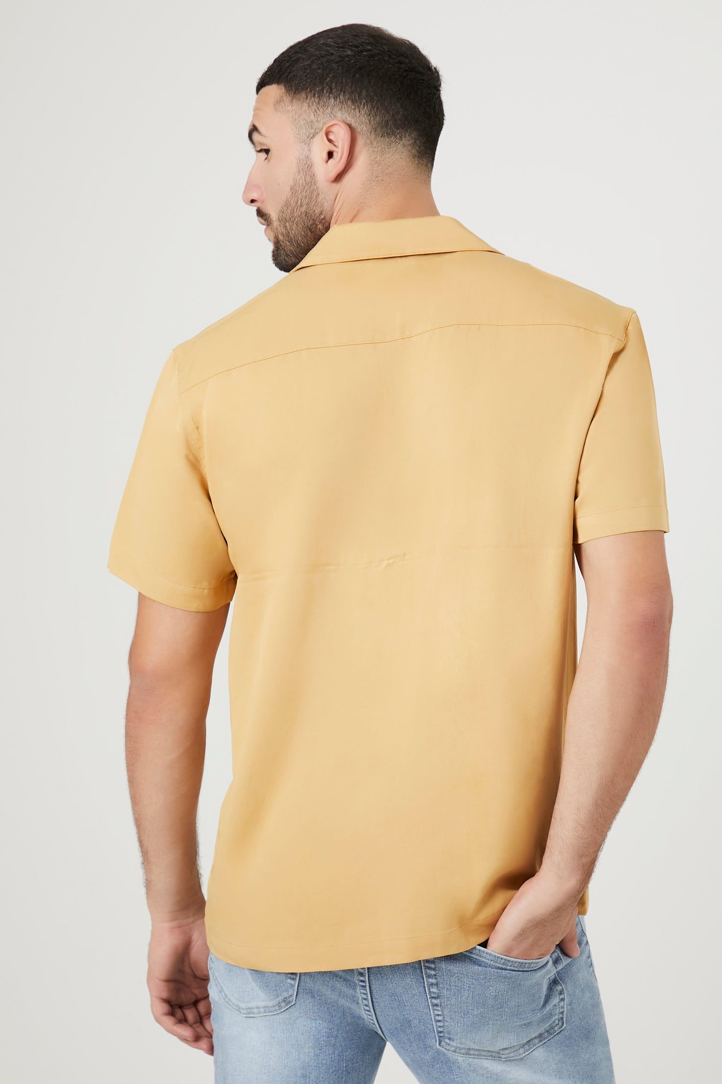Twill Button-Up T-Shirt sold by Urban Planet product image thumbnail 4